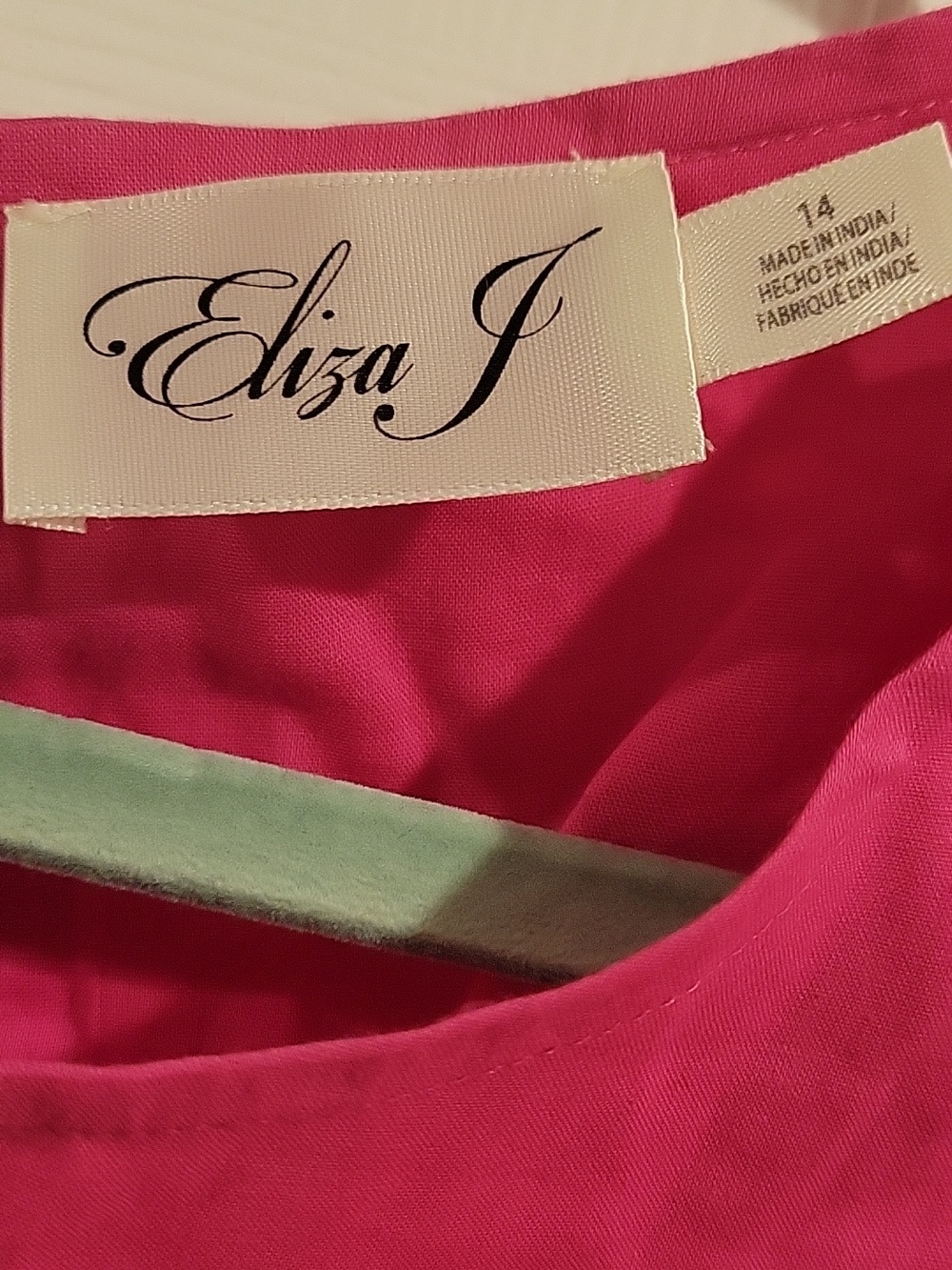 Womens ELIZA J Fuchsia Ruffle Sleeve Dress - Picture 2 of 13
